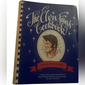 The Elvis‎ Fans Cookbook Holiday Edition Vtg 1980’s